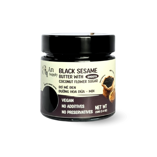 Black Sesame Coconut Flower Sugar Butter (Smooth)