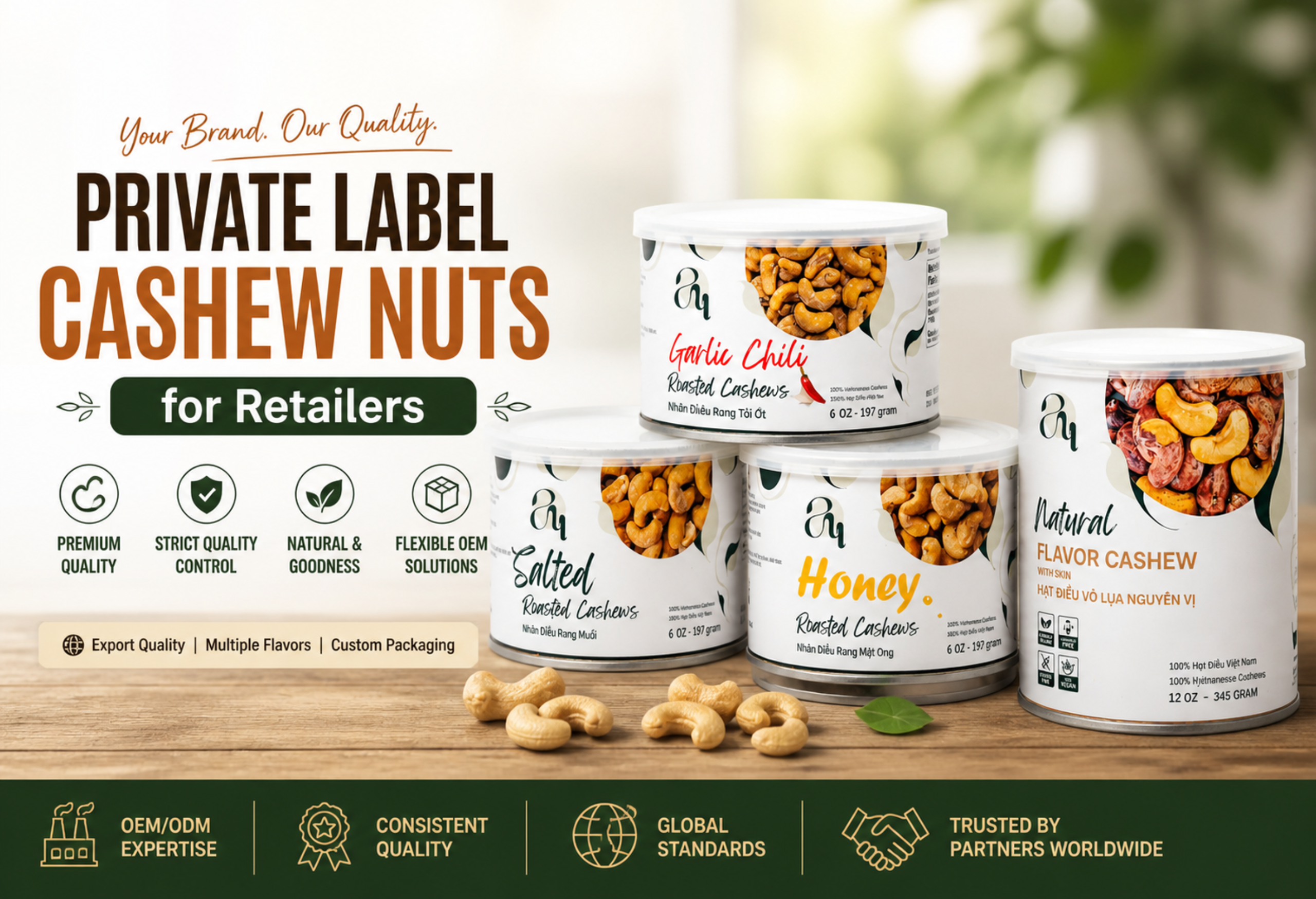 B2B cashew exporter Vietnam