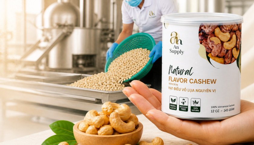 custom cashew snack R&D from production to final product