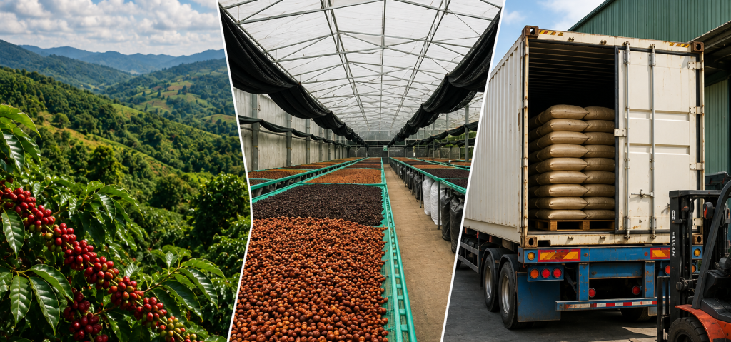 Low carbon coffee sourcing in Vietnam for international coffee buyers